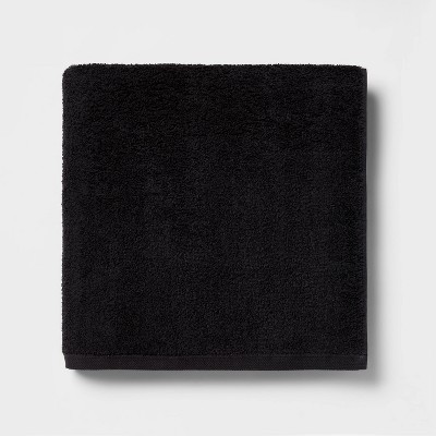 Oversized Everyday Bath Towel Black - Room Essentials™