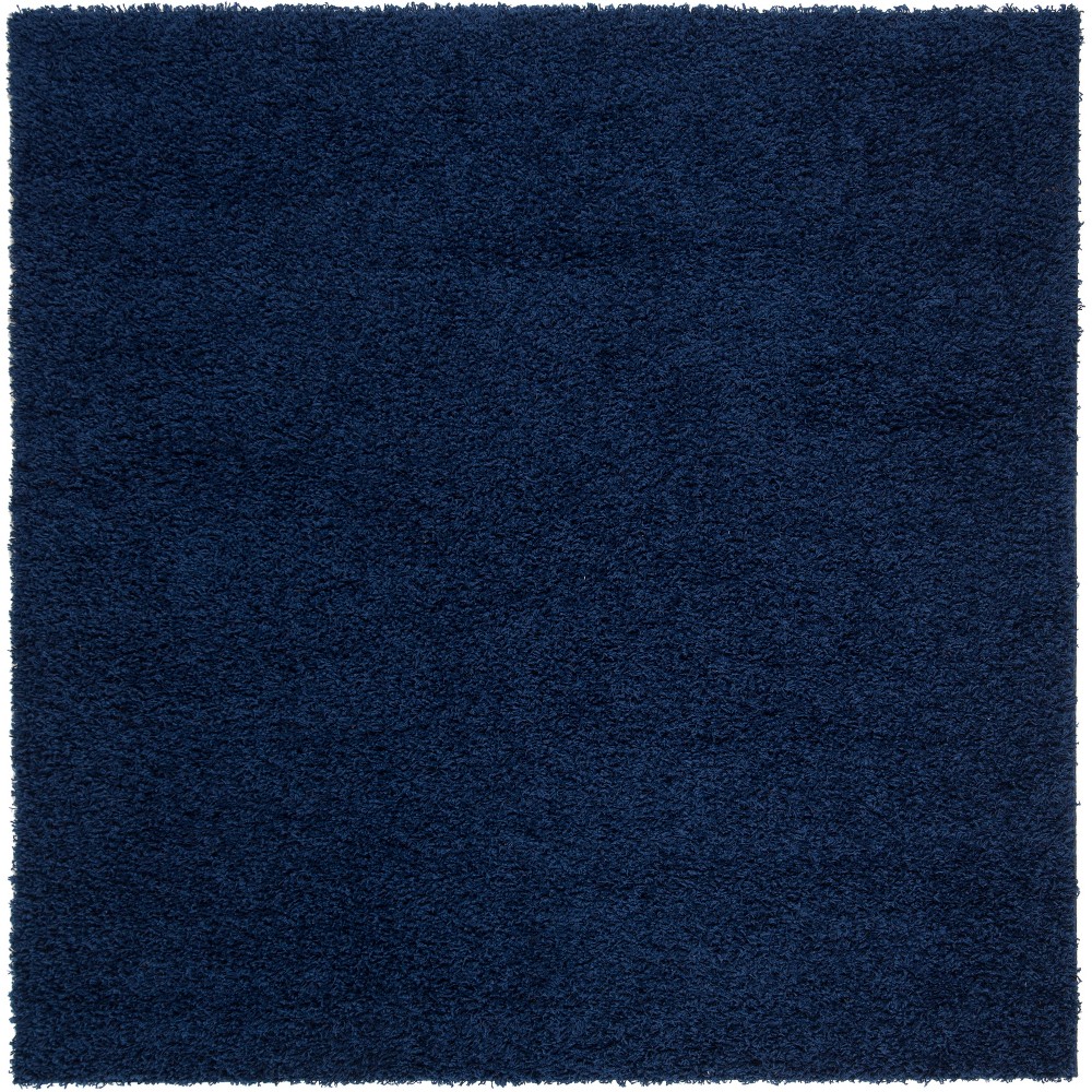 6'7inx6'7in Reedley Solid Loomed Square Area Rug Navy - Safavieh