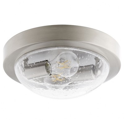 Quorum Lighting 2 - Light Flush Mount in  Satin Nickel
