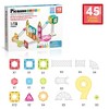PICASSO-TILES Marble Run Magnetic Tiles for Kids, 45PCS, Mini Construction Magnet Tiles Race Track Building Blocks STEM Toy - 3 of 4