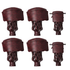 GSE Set of 6 Heavy Duty PU Leather Billiard Pool Table Pockets, Pool Table Accessories - 1 of 4