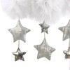 Little Love By NoJo Tulle Cloud with Silver Metallic Stars Nursery Crib Musical Mobile - White - 2 of 3