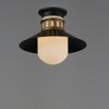 Maxim Lighting Admiralty 1 - Light Flush Mount in  Black/Antique Brass - 2 of 4