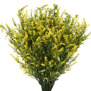 Unique Bargains Decor Lavender Artificial Flowers 12.6" 8 Pcs - 1 of 4