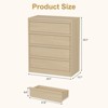 4 Drawer Dresser for Bedroom, Nightstand 4 Chest of Drawers with Large Storage, Dresser Organizer Bedside Table for Living Room, Nursery, Entryway - 2 of 4