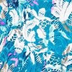 deep teal watercolor floral