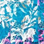 deep teal watercolor floral