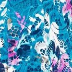 deep teal watercolor floral
