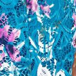 deep teal watercolor floral