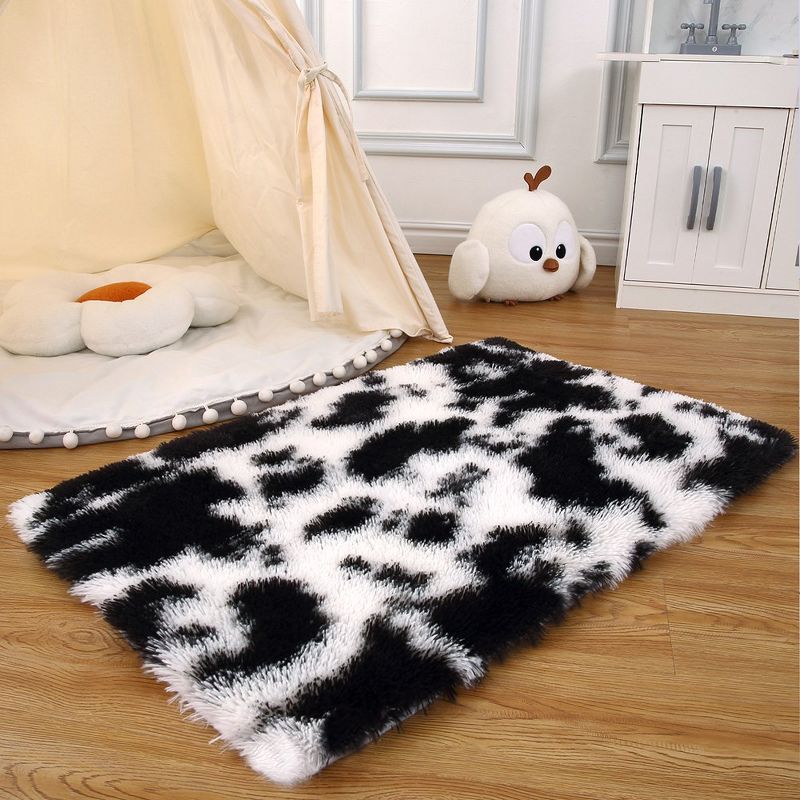 Area Rug Shaggy Rug Carpet for Living Room, Bedroom Dining Room Rug and Kitchen Office Nursery Non-Slip Plush Rug,, 3 of 9