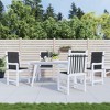 vidaXL Garden Lowback Chair Cushions 4 pcs Black Oxford Fabric - 2 of 4