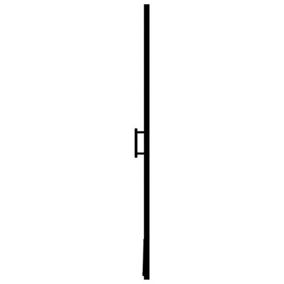 Black Frosted Tempered Glass Shower Door with Aluminum Frame