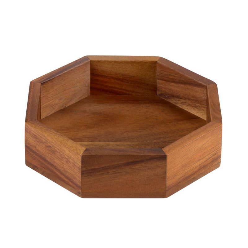 Kalmar Home Solid Acacia Octagon Candy/Nut Dish, 1 of 3