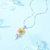 Sunflower Necklace, 925 Sterling Silver, Gold Plated – A Touch of Noble Sunflower Style for an Ins Fashion Look - 4 of 4