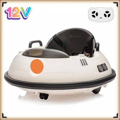 Garvee 12V Electric Ride-On Bumper Car with Remote Control – 360 Degree Spin, Lights – Ride-On Toy for Kids 18 Months and Up