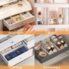 YIGII 10 Pack Drawer Dividers for Clothes Adjustable Drawer Dividers 4" High Expandable from 11"-17" for Bedroom,Kitchen and Office Storage,White - 4 of 4