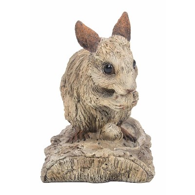 9.5" Wood Mouse Driftwood Outdoor Statue Brown - Hi-Line Gift