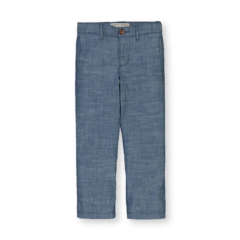 Hope & Henry Boys' Chambray Suit Pant, Infant, 1 of 8