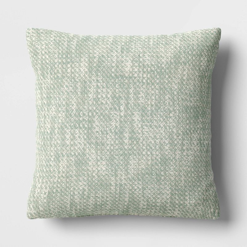 Textured Woven Cotton Square Throw Pillow - Room Essentials™, 1 of 6