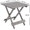 VASIP Compact Wooden Folding Table , Lightweight & Portable Durable Wood Square Table for Patio, Garden, Beach, Camping & Picnic - 3 of 4