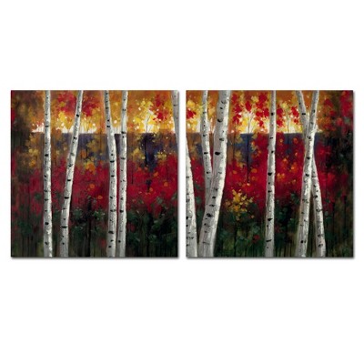 Trademark Fine Art - Rio 'Autumn' 2 Panel Art Set
