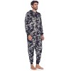 Ashford & Brooks Men's Adult Mink Fleece Hooded One-Piece Union Suit Pajamas - 3 of 4