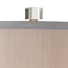 Vienna Full Spectrum Traditional Glam Table Lamp with USB Charging Port 26.5" High Crystal Column Gray Drum Shade Living Room Bedroom House - 3 of 4