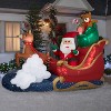 Gemmy Animated Christmas Inflatable Santa in Sleigh, 7 ft Tall, Multi - 2 of 4