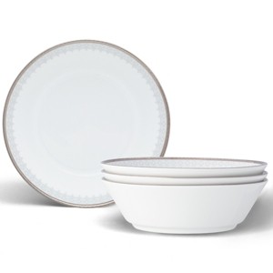 Noritake Silver Colonnade Set of 4 Soup Bowls - 1 of 4