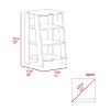VYNXARIA 29.7" High Vertical Cabinet with 4 Open Shelves - Light Oak/White Finish, Stylish Storage Solution - 4 of 4
