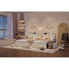 Twin XL Kids Bed Frame with Bookcase Headboard & Storage Drawers, Boucle Upholstered Platform Bed for Boys Girls, Beige - 2 of 4