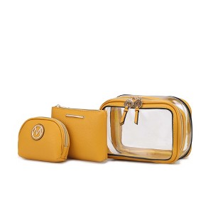 MKF Collection Laura Women's Cosmetic Punch 10 Pcs Sets, Small Travel Makeup Bag by Mia k - 1 of 4