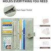 BEAFUP Women PU Leather Wallet,Large Capacity Bifold RFID Blocking Card Holder with ID Window with Zipper Coin Pocket - 4 of 4