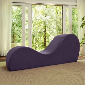 Avana Sleek Chaise Lounge for Yoga - Made in The USA - Great for Stretching, Relaxation, Exercise & More, 60D x 18W x 26H Inch, Light Grey - 1 of 4