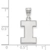 Black Bow Jewelry 10k White Gold Illinois Fighting Illini NCAA Medium Pendant - 2 of 3