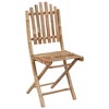 vidaXL - 2X Folding Bamboo Patio Chairs with Cushions - Ideal for Garden/Patio/Deck - 4 of 4