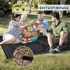 Outdoor Rug Large Geometric Plastic Straw Rug, Waterproof Reversible Woven Carpet, UV-Resistant Outside Rug for Balcony RV Backyard - 4 of 4