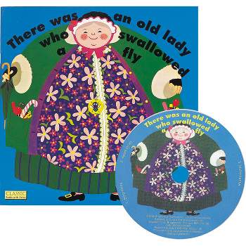 There Was an Old Lady Who Swallowed a Fly - (Classic Books with Holes 8x8 with CD) (Mixed Media Product)