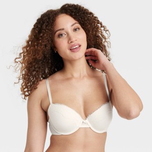 Women's Lace Push-Up Demi T-Shirt Bra - Auden™ - 1 of 4