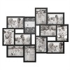 12-photo Picture Frame Collage - Multi-picture Wall-mounted Display Gallery  With 12 Openings For 4x6-inch Photos Or Pictures By Lavish Home (black) :  Target