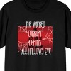 Halloween Spiderwebs The Wicked and Corrupt Arise From the Depths On the Night of All Hallows Eve Men's Black Graphic Tee - 2 of 3