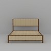 FUFU&GAGA Classic Solid Wood Queen Bed Platform Bed: High - Load Capacity & Chic Geometric Design - 4 of 4