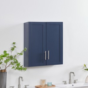 Modern Bathroom Wall Cabinet, Wall Mounted Medicine Cabinet with Adjustable Shelves, Space Saver Floating Storage Cabinet for Bathroom Kitchen - 1 of 4