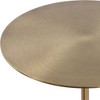 Uttermost Verlin Drink Table-Brass Plated Metal with Striking Marble Foot and Top - 3 of 4