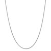 Black Bow Jewelry 1.9mm, 14k White Gold, Solid D/C Round Wheat Chain Necklace - 2 of 4