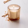 Ribbed Glass Sandalwood & Terracotta Jar Candle Blush 8.5oz - Hearth & Hand™ with Magnolia - 2 of 4