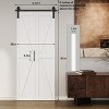 Bifold Barn Door with Hardware Track Kit,Bi-Fold Sliding Closet Doors,Pine,Easy Assembly - 3 of 4