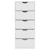 NicBex Modern Wooden Dresser with 6 Spacious Drawers Minimalist Closet Organizers and Storage for Bedroom, Living Room, Hallway - 3 of 4