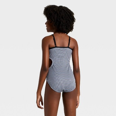 Art Class Girls' Gingham Love Swimwear Set - art class™ Black S — фото 2