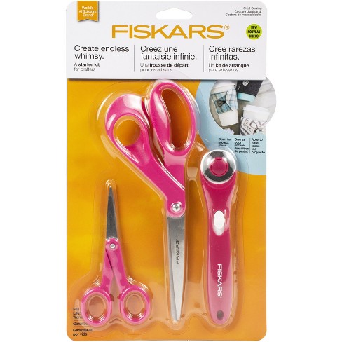 Fiskars Fabric Craft Sewing Fashion Starter Set 3pcs-Rotary Cutter & 2 Pair Of Scissors - image 1 of 4